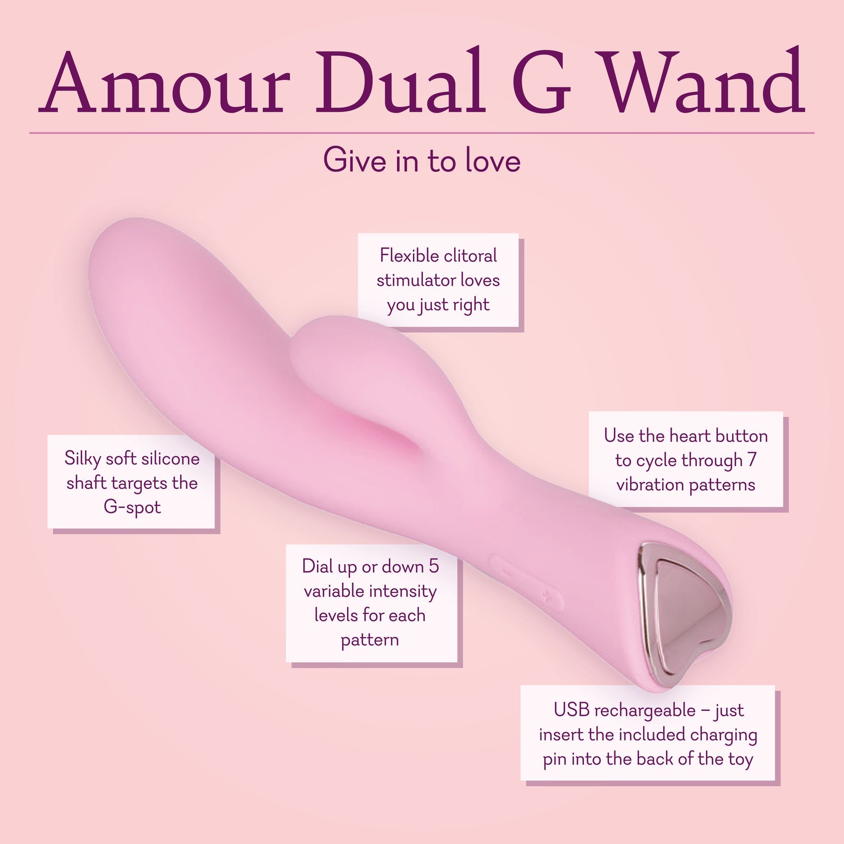Amour Dual G wand – Pure Romance by Melanie