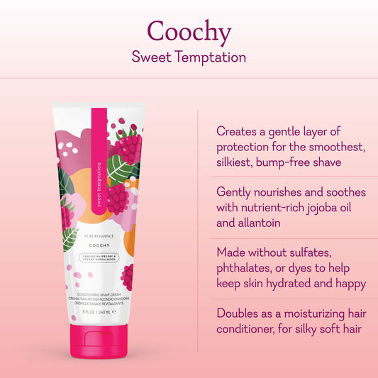 Coochy Conditioning shave cream sweet temptations