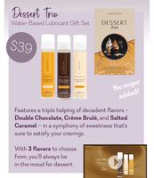 Dessert trio Lubricant